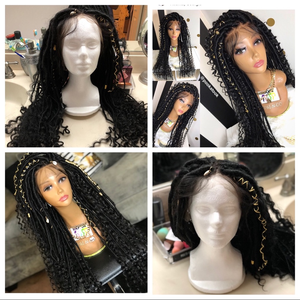 Faux loc full lace frontal wig. Never worn